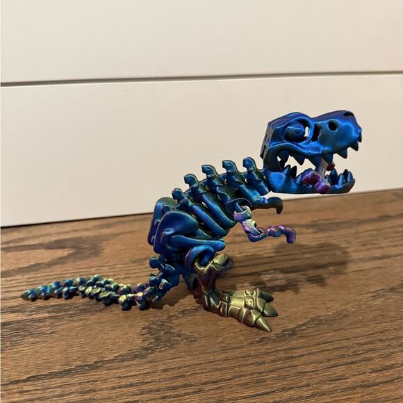 3D Printed Animals Bundle Dragon, Hippo, and Dinosaur Figurines - Picture 5 of 7